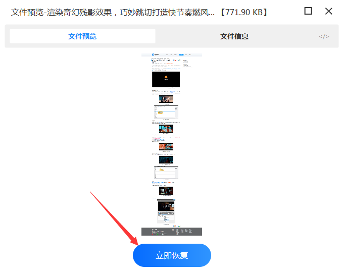 数据恢复方法步骤六