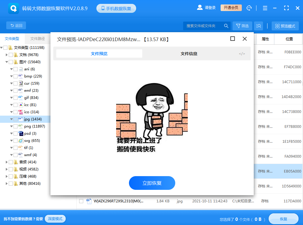 借助专业数据恢复软件步骤四