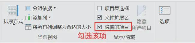显示隐藏文件