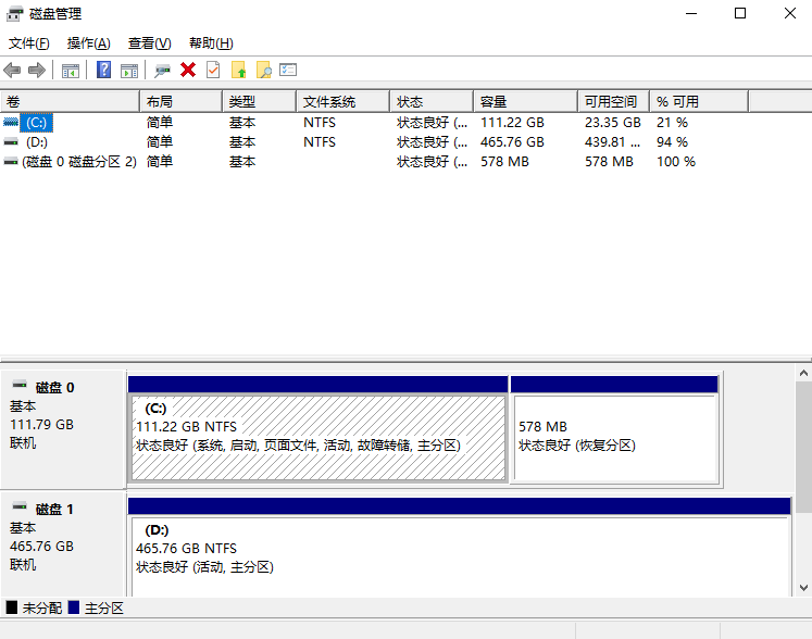 方法3. 使用磁盘管理工具
