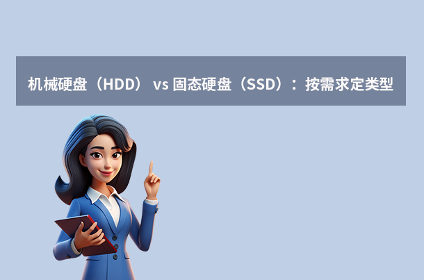 机械硬盘（HDD） vs 固态硬盘（SSD）：按需求定类型