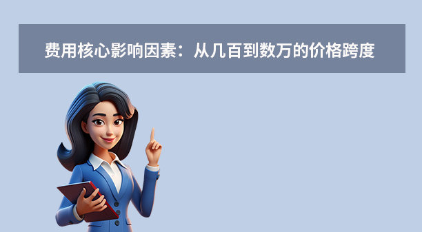 费用核心影响因素：从几百到数万的价格跨度
