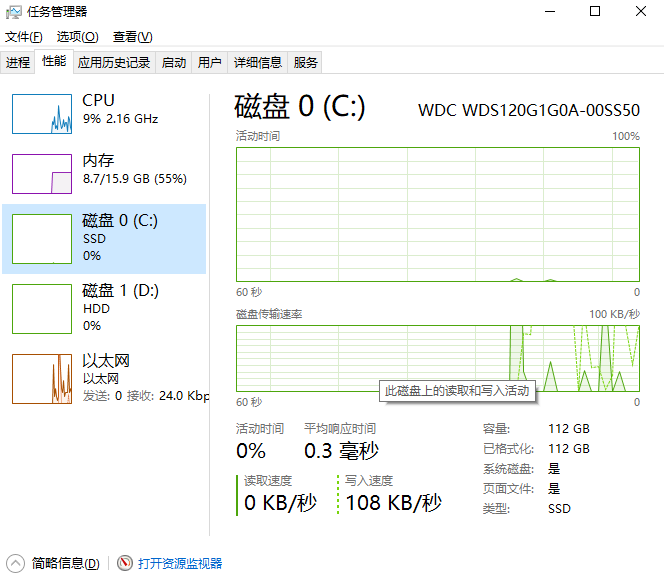 通过任务管理器查看（适合所有用户）步骤二
