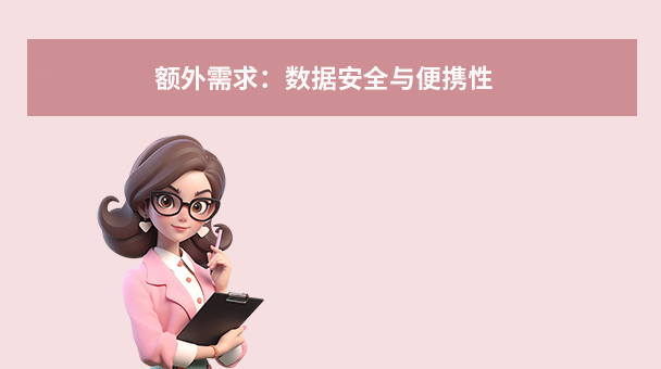 额外需求：数据安全与便携性