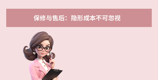 保修与售后：隐形成本不可忽视