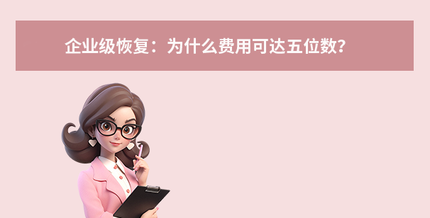 企业级恢复：为什么费用可达五位数？