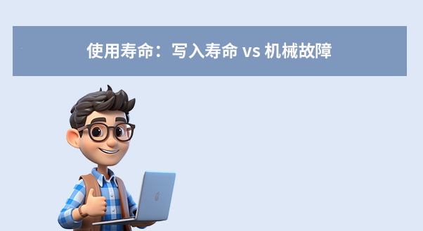  使用寿命：写入寿命 vs 机械故障