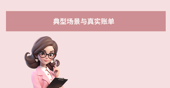 典型场景与真实账单