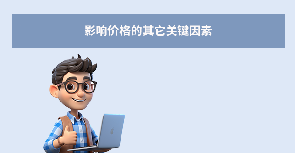 影响价格的其它关键因素