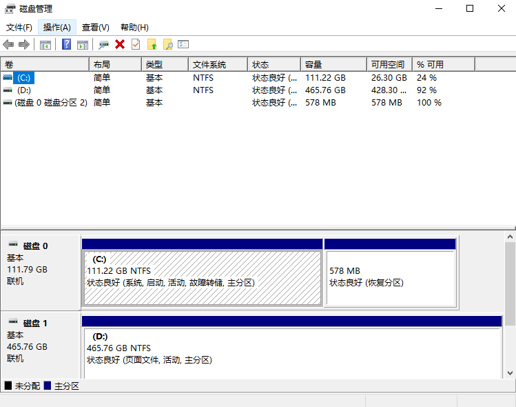 使用Windows磁盘管理工具步骤一