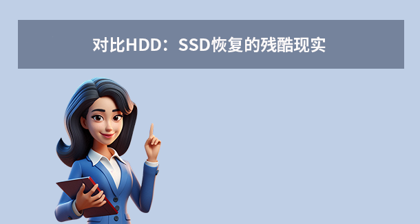对比HDD：SSD恢复的残酷现实
