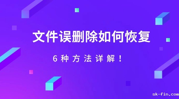 文件误删除如何恢复？6种方法详解！