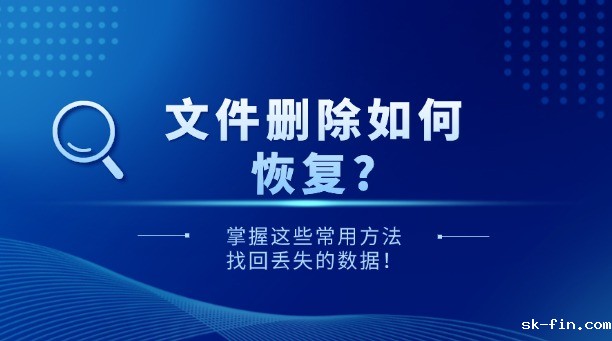 文件删除如何恢复？掌握这些常用方法，找回丢失的数据！