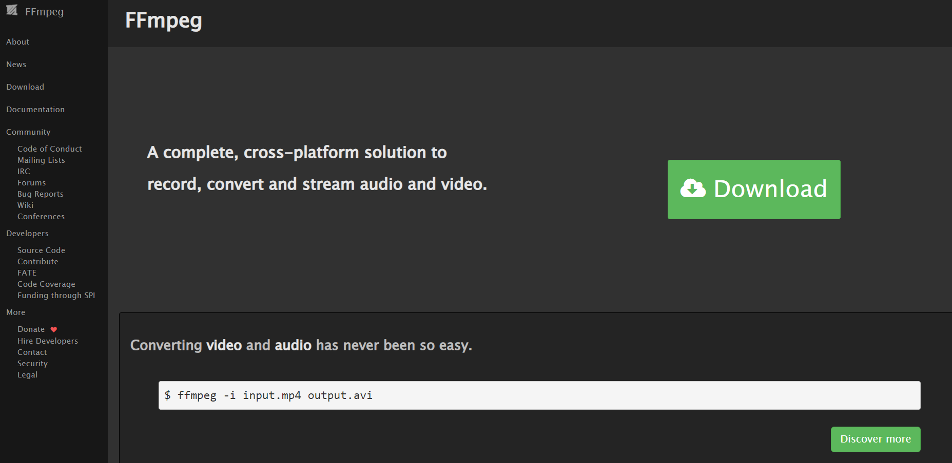 使用FFmpeg命令行工具修复MP4文件步骤一